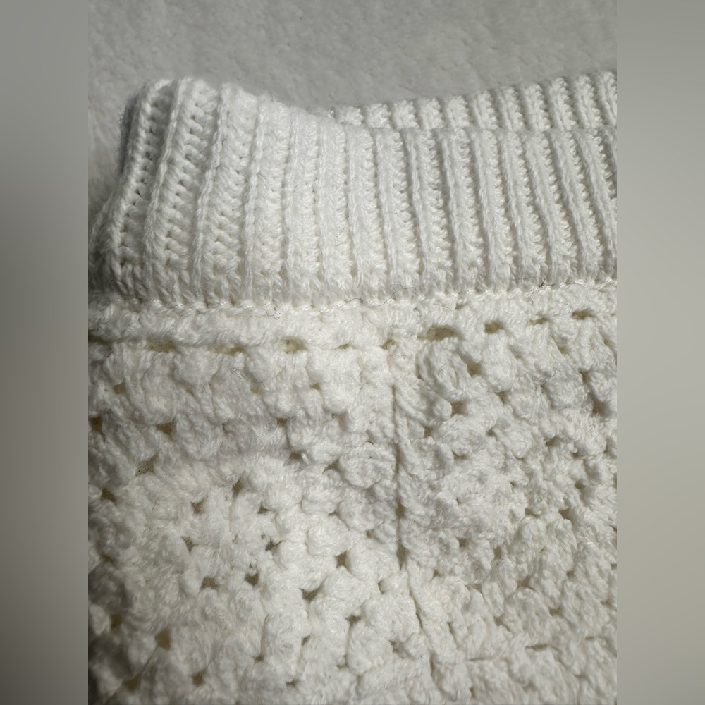 Art Class Sweater Knit Skirt Girls Size Medium 7/8 White Elastic Waist Lined - Picture 8 of 10